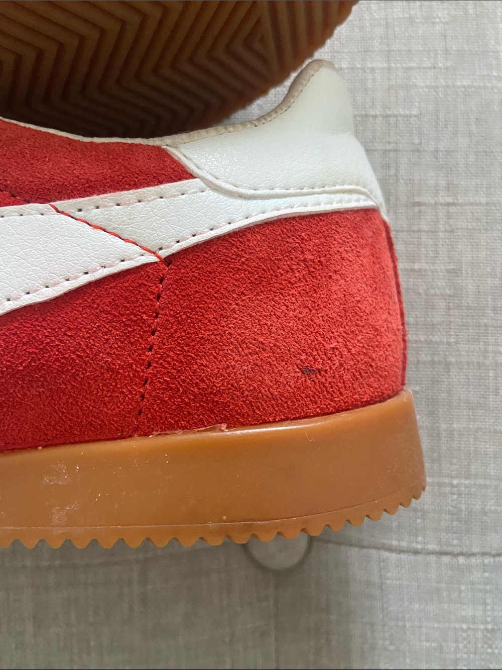 Gola Elan burnt red and white sneakers sz 7 - Picture 10 of 10
